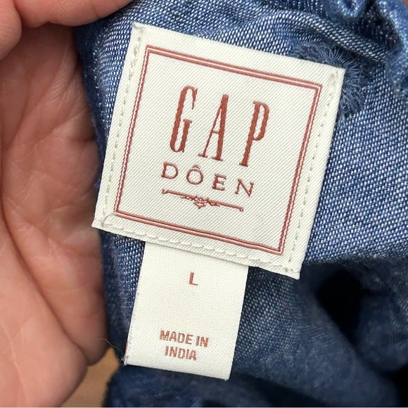 Gap x doen embroidered Blue Eyelet Kids Dress - Picture 3 of 6